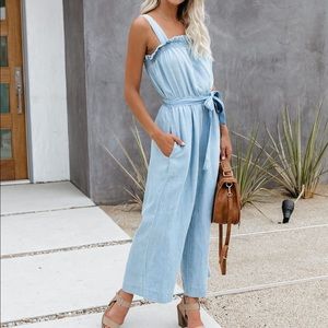 Interlaken tencel pocked adjustable jumpsuit